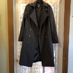 Anne Kaelle GRAY wool trench coat